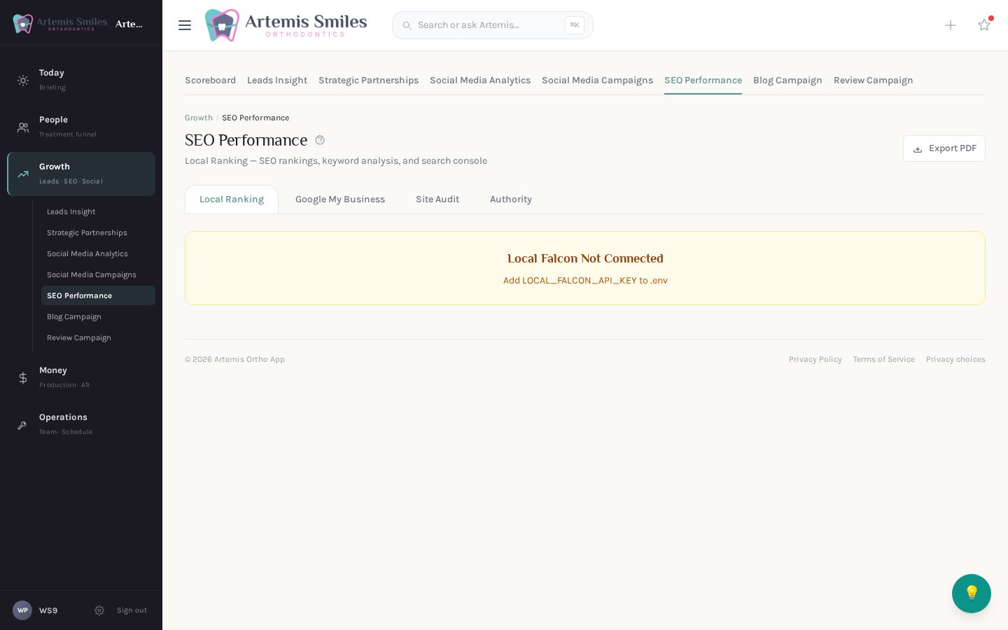 SEO performance
